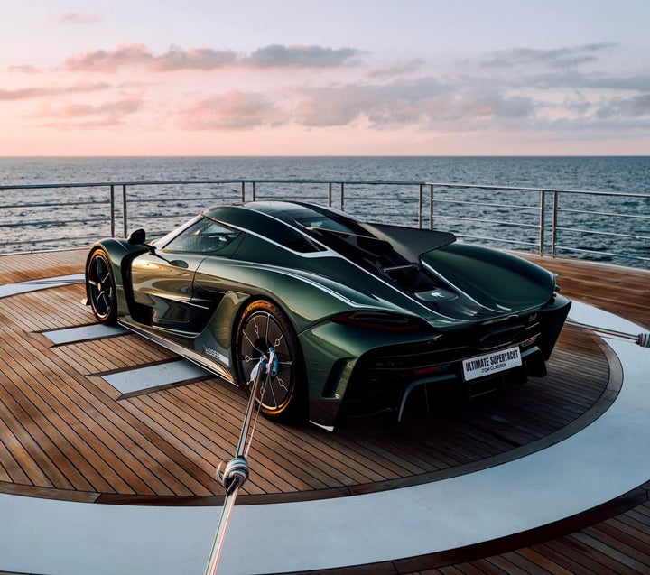 BILLIONAIRE PARKS $5M KOENIGSEGG ON $75M SUPERYACHT FOR MONACO GP