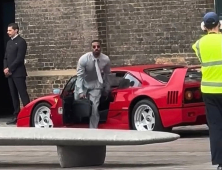 MICHAEL B JORDAN SPOTTED FILMING NEW MOVIE IN FERRARI F40